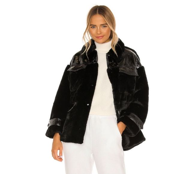 Apparis Jackets & Blazers - Apparis NEW Lucile Faux Fur Jacket  black size XL